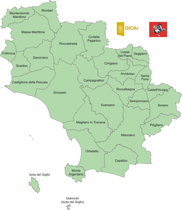 Risultati delle indagini nella Provincia di Grosseto - Regione Toscana